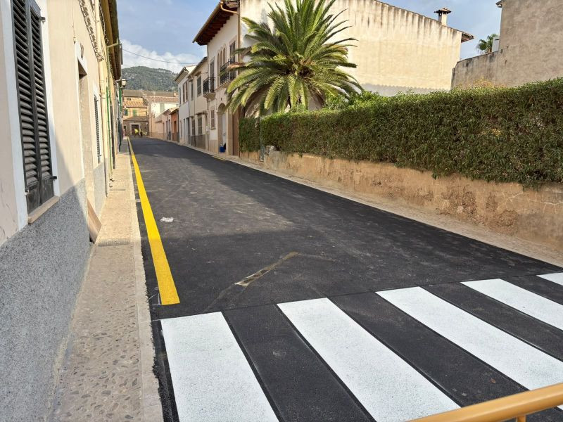 L’Ajuntament d’Alaró finalitza les obres de renovació de les xarxes d’aigua i clavegueram del carrer de Sant Bartomeu