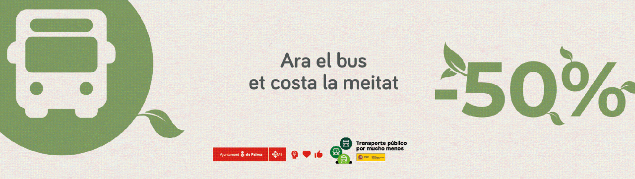 50%  preu abonament EMT