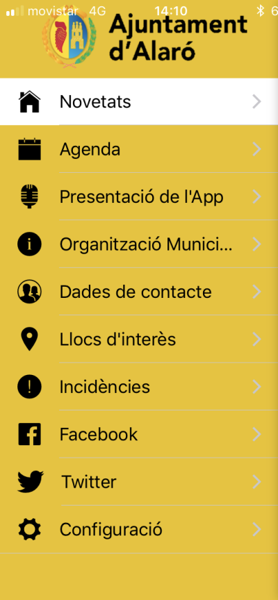 Nova aplicació mòbil municipal